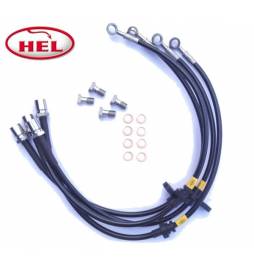 Honda Civic, EK4 1.6 VTi VTEC, 1996-2001, Set de latiguillos de freno metálicos flexibles HEL