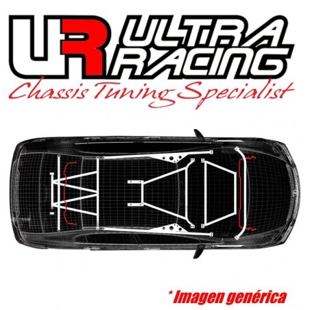 Barra estabilizadora 24 mm trasera Ultra Racing Honda Civic 96-00 EK 1.6 type R