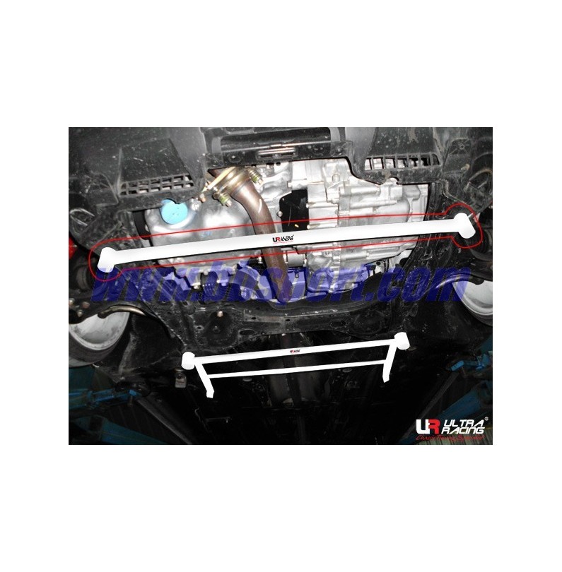 Barra refuerzo inferior subchásis delantero Ultra Racing Honda Civic FB 2.0 2010- Barra refuerzo inferior subchásis delantero Ultra Racing Honda Civic FB 2.0 2010-
