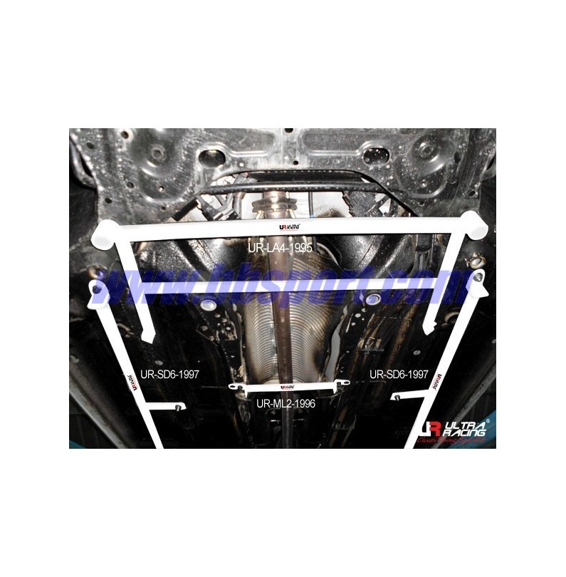 Set refuerzos laterales subchásis side bar Ultra Racing Honda Civic FB 2.0 2010-