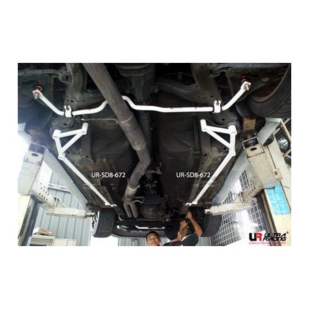 Set refuerzos laterales subchásis side bar Ultra Racing Nissan 200 SX S13