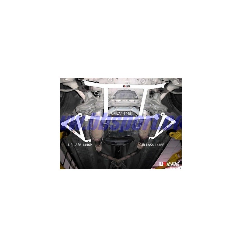 Set refuerzos subchásis delanteros laterales 6 puntos Ultra Racing Nissan 370Z Z34