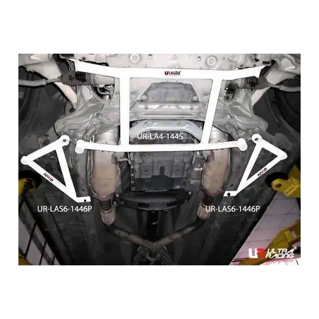 Set refuerzos subchásis delanteros laterales 6 puntos Ultra Racing Nissan 370Z Z34