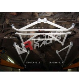 Set refuerzos laterales subchásis side bar Ultra Racing Subaru Impreza GC8 94-01