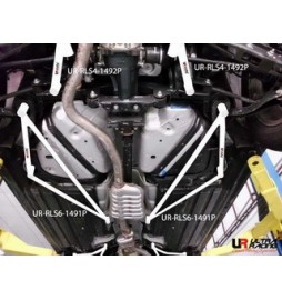 Set 2 refuerzos diagonales subchásis trasero Ultra Racing Subaru XV 2.0 2012