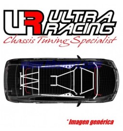 Barra refuerzo subchásis trasero Ultra Racing VW Golf 5 GTI +R3