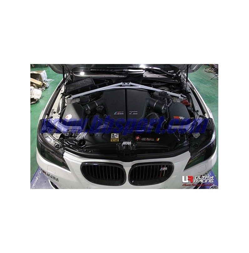 BMW M5 E60 05-10 UltraRacing 4-Point Front Upper Strut Bar BMW M5 E60 05-10 UltraRacing 4-Point Front Upper Strut Bar