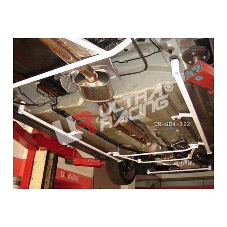 Honda Accord 03-08 4D Ultra-R 2x 4-Point Side Floor Bars