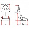 Asiento deportivo baket de fibra de vidrio FIA RRS Cobra PRO RSS equipamiento - 6