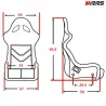 Asiento deportivo baket de fibra de vidrio RRS RACE XL FIA racing seat