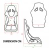 Asientos deportivos baket chásis tubular RRS FIA Tubulaire CONFORT RST-300 Noir (Set 2 unidades) RSS equipamiento - 6