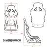 Asientos deportivos baket chásis tubular RRS FIA Tubulaire CONFORT RST-300 Noir (Set 2 unidades) RSS equipamiento - 6