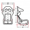 Asiento deportivo baket de fibra de vidrio  RRS PHANTOM FIA racing seat