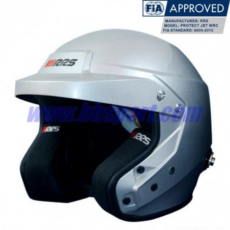 Casco automovilismo RRS PROTECT WRC "SPORT" FIA 8859-2015/Snell Sa2020 Grey