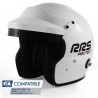 Casco automovilismo FIA HANS RRS Helmet Protect Open face RRS FIA 8859-2015 / SNELL SA2020 - White