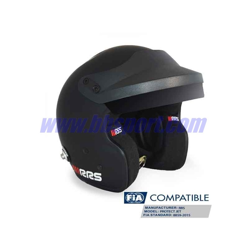 Casco automovilismo FIA HANS PROTECT JET RRS FIA 8859-2015/Snell Sa2020 Noir Mat Casco automovilismo FIA HANS PROTECT JET RRS FIA 8859-2015/Snell Sa2020 Noir Mat