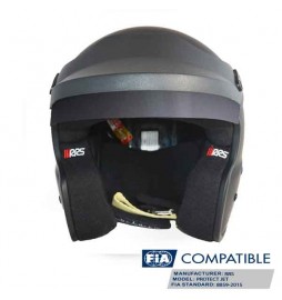 Casco automovilismo FIA HANS PROTECT JET RRS FIA 8859-2015/Snell SA2020 Noir Mat