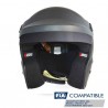 Casco automovilismo FIA HANS PROTECT JET RRS FIA 8859-2015/Snell SA2020 Noir Mat