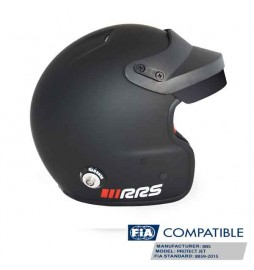 Casco automovilismo FIA HANS PROTECT JET RRS FIA 8859-2015/Snell SA2020 Noir Mat