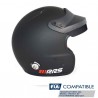Casco automovilismo FIA HANS PROTECT JET RRS FIA 8859-2015/Snell SA2020 Noir Mat