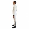 Mono Automovilismo ignífugo FIA RRS Diamond Star race suit FIA 8856-2018 black, silver, red, blue,