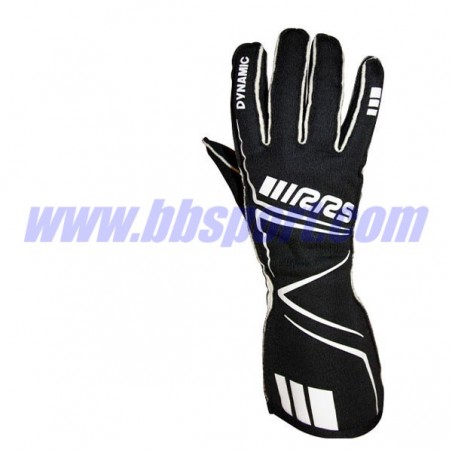 Guantes ignífugos FIA RRS FIA RRS DYNAMIC 2 gloves (External seams) - Black  - FIA 8856-2018