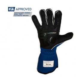 Guantes ignífugos FIA RRS FIA RRS DYNAMIC 2 gloves (External seams) - Blue - FIA 8856-2018