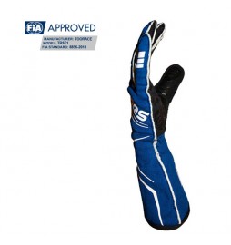 Guantes ignífugos FIA RRS FIA RRS DYNAMIC 2 gloves (External seams) - Blue - FIA 8856-2018