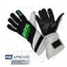 Guantes ignífugos Racing Gloves RRS Virage2 - Black Logo Green - FIA 8856-2018 RSS equipamiento - 1