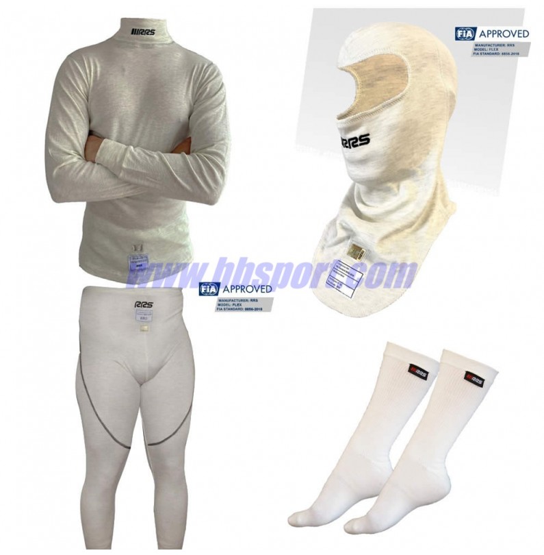Set completo ropa interior ignífuga RRS FIA 8856-2018 RSS equipamiento - 1 Set completo ropa interior ignífuga RRS FIA 8856-2018 RSS equipamiento - 1