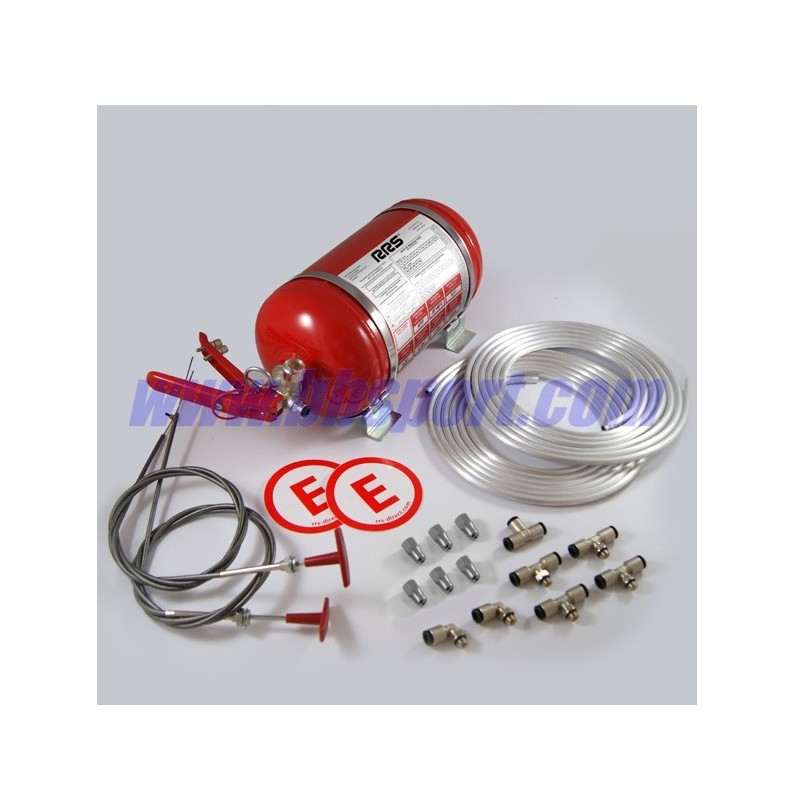 RS ECOFIREX FIA mechanical fire extinguisher 4,25l complete kit