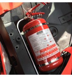 Sistema extinción manual RRS ECOFIREX FIA mechanical fire extinguisher 4,25l complete kit
