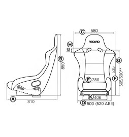 Asiento Recaro Pole Position Baket Seat (FIA) RSS equipamiento - 2