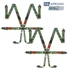 2 X Cinturones arneses homologados FIA de 6 puntos RRS EVO 6 color Camuflaje (ESPECIAL POR ENCARGO)