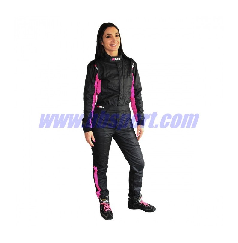 Mono ignífugo FIA RRS Diamond Star race suit - Black / Pink - FIA 8856-2018 Mono ignífugo FIA RRS Diamond Star race suit - Black / Pink - FIA 8856-2018