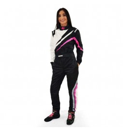 Mono ignífugo Race suit RRS FIA EVO Dynamic Black / Pink - FIA 8856-2018