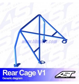 BMW 3-Series E30 3-doors 2WD Arco antivuelco trasero Track Day AST Roll REAR CAGE V1