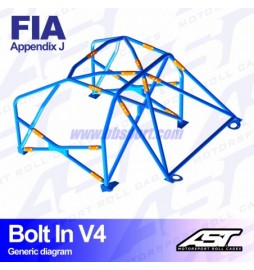 Arco de Seguridad AUDI Coupe (B2) 2-doors Coupe Quattro BOLT IN V4 AST Roll cages