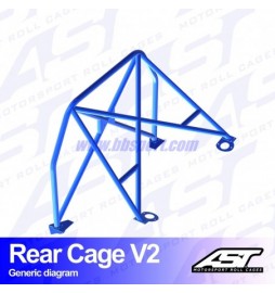 Arco Trasero AUDI Coupe (B3) 2-doors Coupe Quattro REAR CAGE V2 AST Roll cages