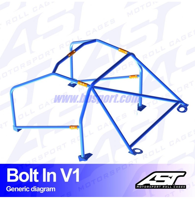 Arco de Seguridad AUDI A3 / S3 (8L) 3-doors Hatchback Quattro BOLT IN V1 AST Roll cages