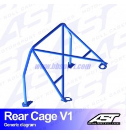 Arco Trasero AUDI A3 / S3 (8P) 3-doors Hatchback Quattro REAR CAGE V1 AST Roll cages