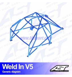 Arco de Seguridad AUDI A3 / S3 (8V) 4-doors Sedan Quattro WELD IN V5 AST Roll cages AST Roll Cages - 2