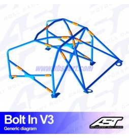 Arco de Seguridad AUDI A4 / S4 (B5) 4-doors Sedan FWD BOLT IN V3 AST Roll cages