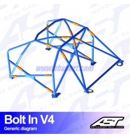 Arco de Seguridad AUDI A4 / S4 (B5) 4-doors Sedan FWD BOLT IN V4 AST Roll cages