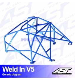 Arco de Seguridad BMW (E30) 3-Series 4-doors Sedan RWD WELD IN V5 AST Roll cages