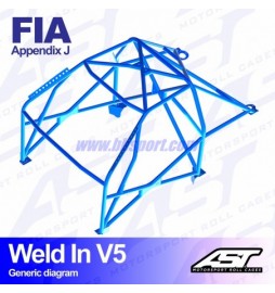 Roll cage BMW (E30) 3-Series 2-doors Coupe RWD WELD IN V5 AST Roll cages AST Roll Cages - 2