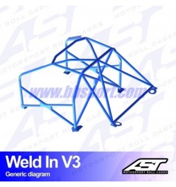 Arco de Seguridad BMW (E36) 3-Series 3-doors Compact RWD WELD IN V3 AST Roll cages