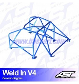 Arco de Seguridad BMW (E36) 3-Series 3-doors Compact RWD WELD IN V4 AST Roll cages
