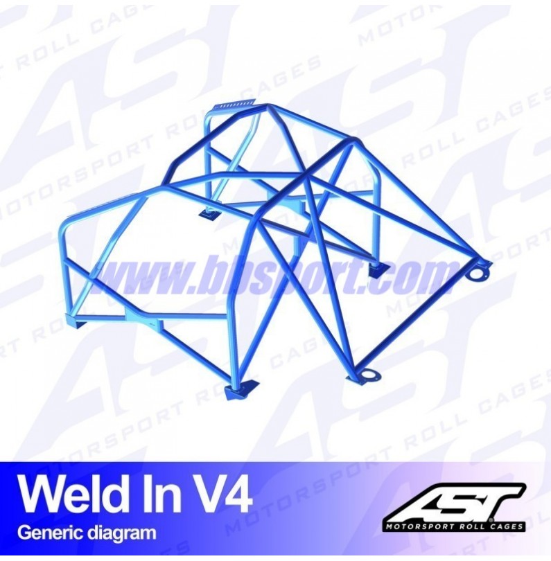 Arco de Seguridad BMW (E36) 3-Series 3-doors Compact RWD WELD IN V4 AST Roll cages