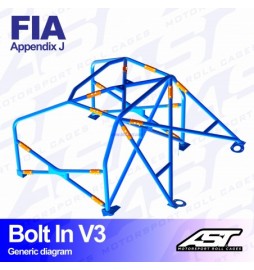 Arco de Seguridad BMW (E36) 3-Series 2-doors Coupe RWD BOLT IN V3 AST Roll cages